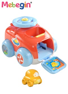 MEBEGIN Kids Catapult Car, Catapult Trolley with Steering Wheel, Ejection Inertial Car Pull Back Toy, Anti-collision, 360-degree Finish, Parent Child Interactive Toys, Birthday Gifts for Boys and Girls  - Image 2