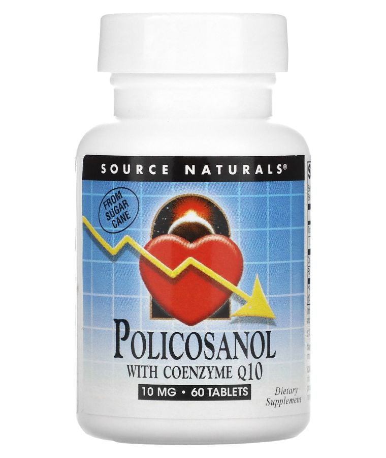 Policosanol With Coenzyme Q10 10 mg 60 Tablets