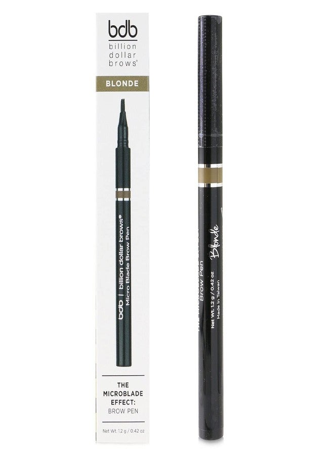 Billion Dollar Brows The Microblade Effect Brow Pen - Create Natural, Microbladed-Like Brows, Waterproof & Smudge-Proof, Long-Lasting, Cruelty-Free & Vegan for Bold, Defined Brows - Blonde - Image 2