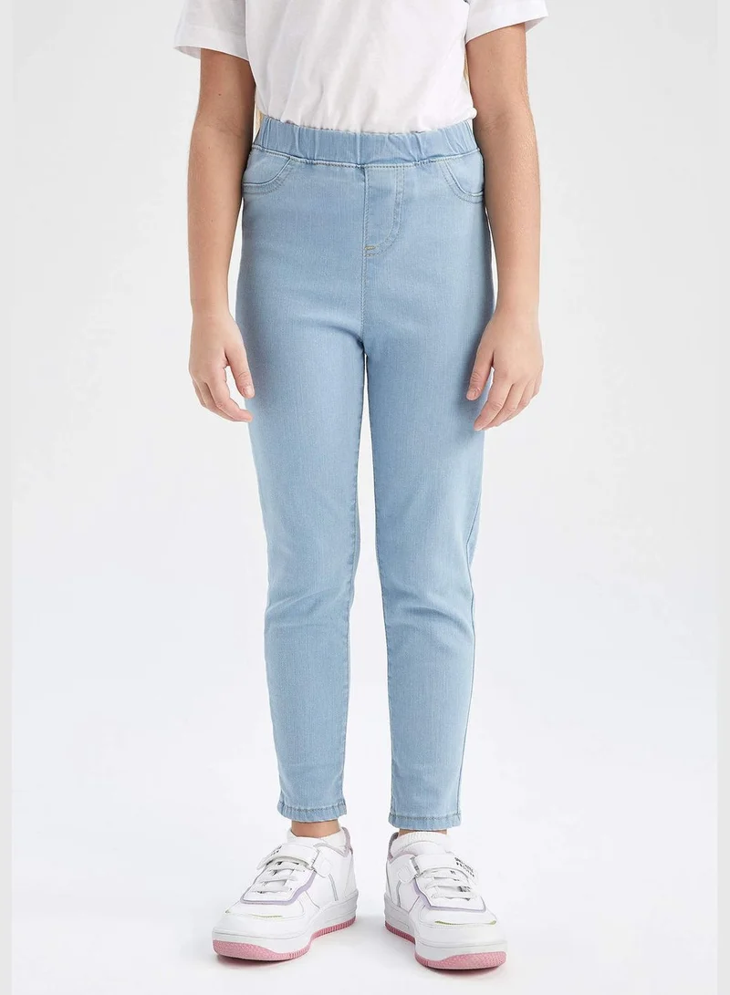 DeFacto Slim Fit Elasticated Waist Jean Trousers
