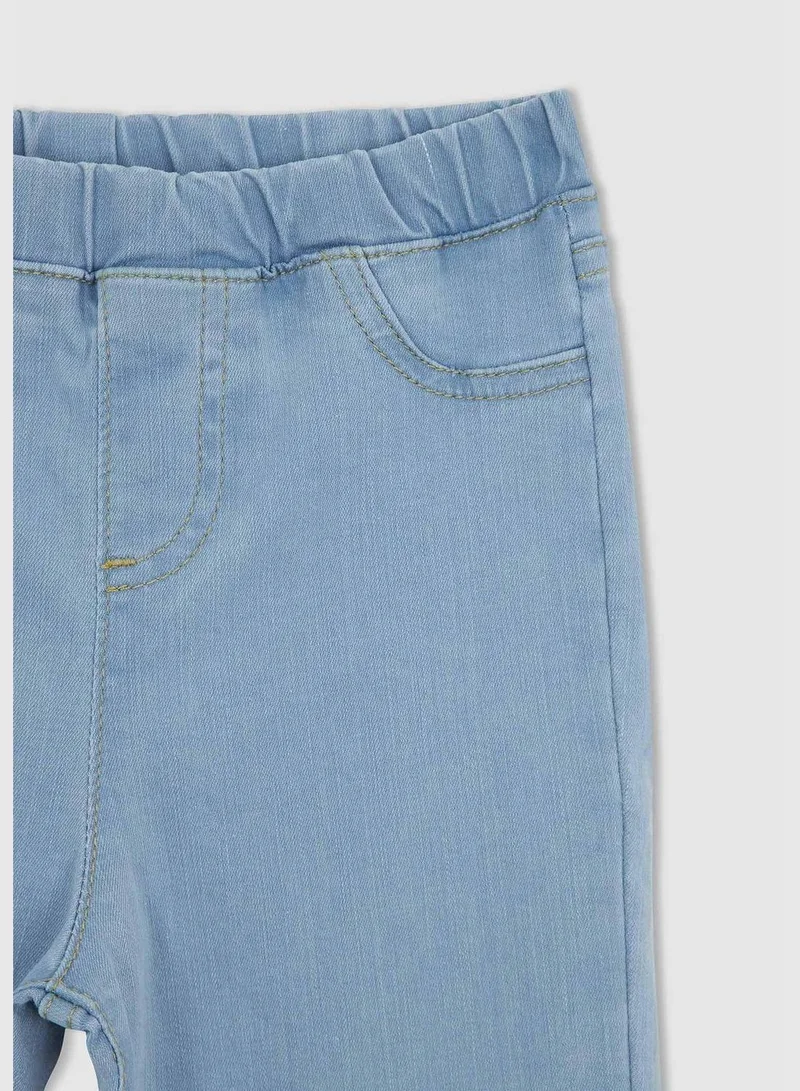 DeFacto Slim Fit Elasticated Waist Jean Trousers