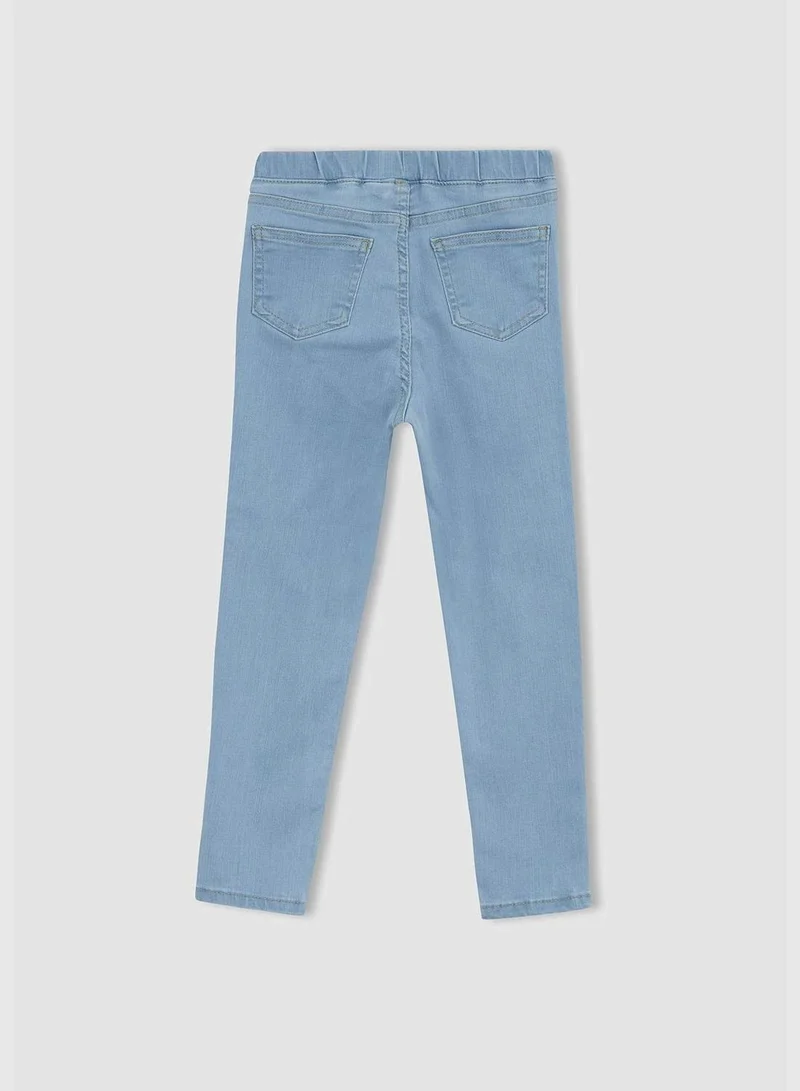 DeFacto Slim Fit Elasticated Waist Jean Trousers