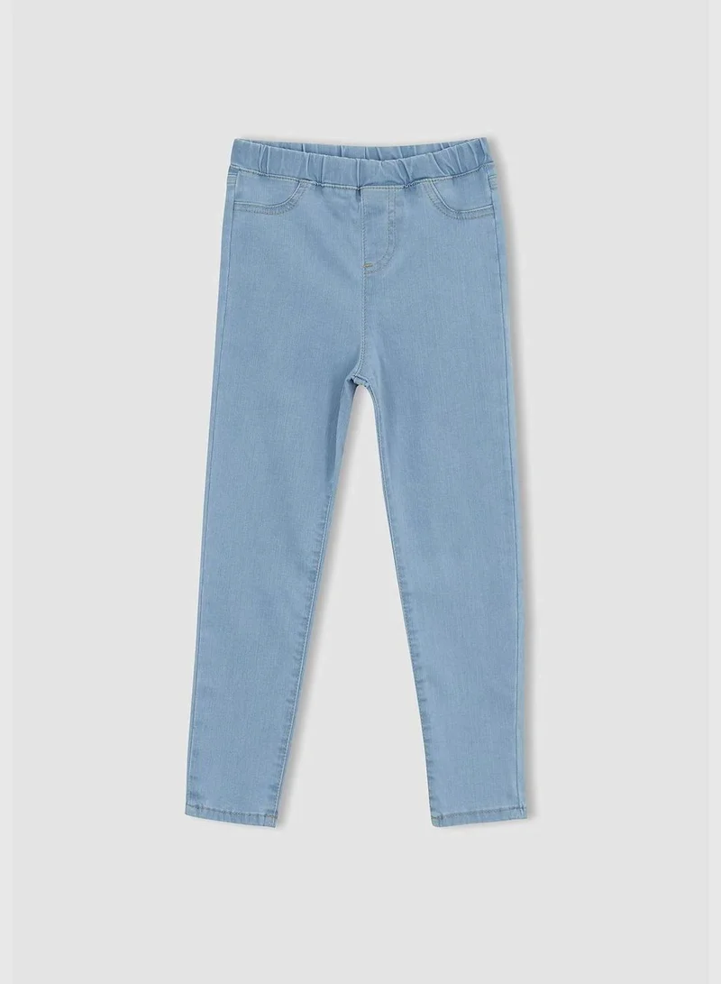 DeFacto Slim Fit Elasticated Waist Jean Trousers
