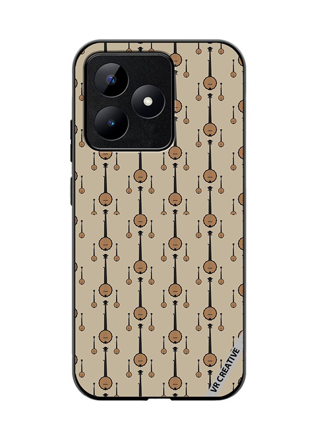 VR CREATIVE Protective Case Cover For Realme C53 Banjo Musical Design Multicolour - Image 1