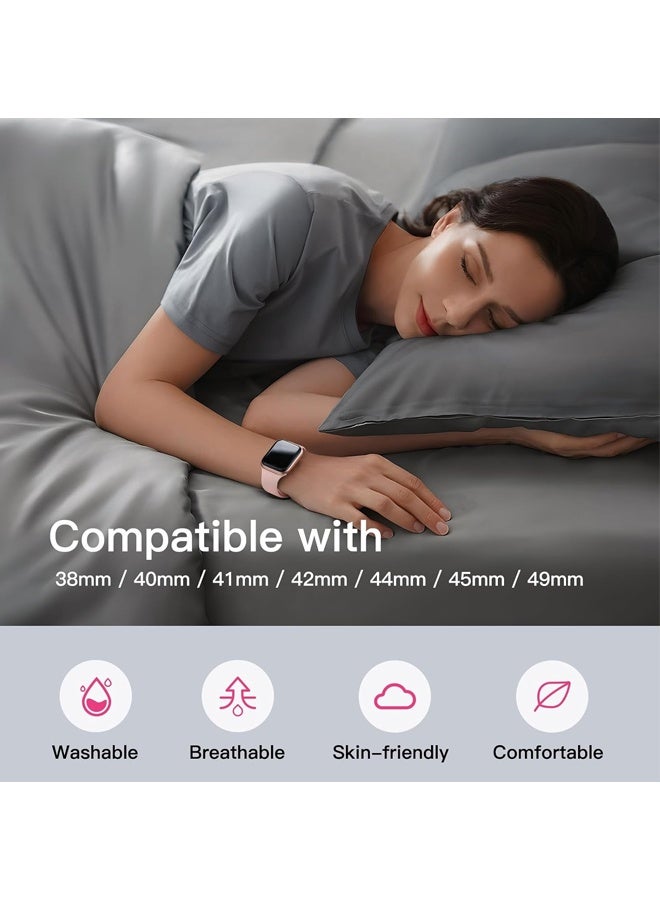 بولوز 2سوار بديل من السيليكون لساعة هواوي واتش فيت 3/فيت 4/فيت 4 برو، أبيض - Image 3