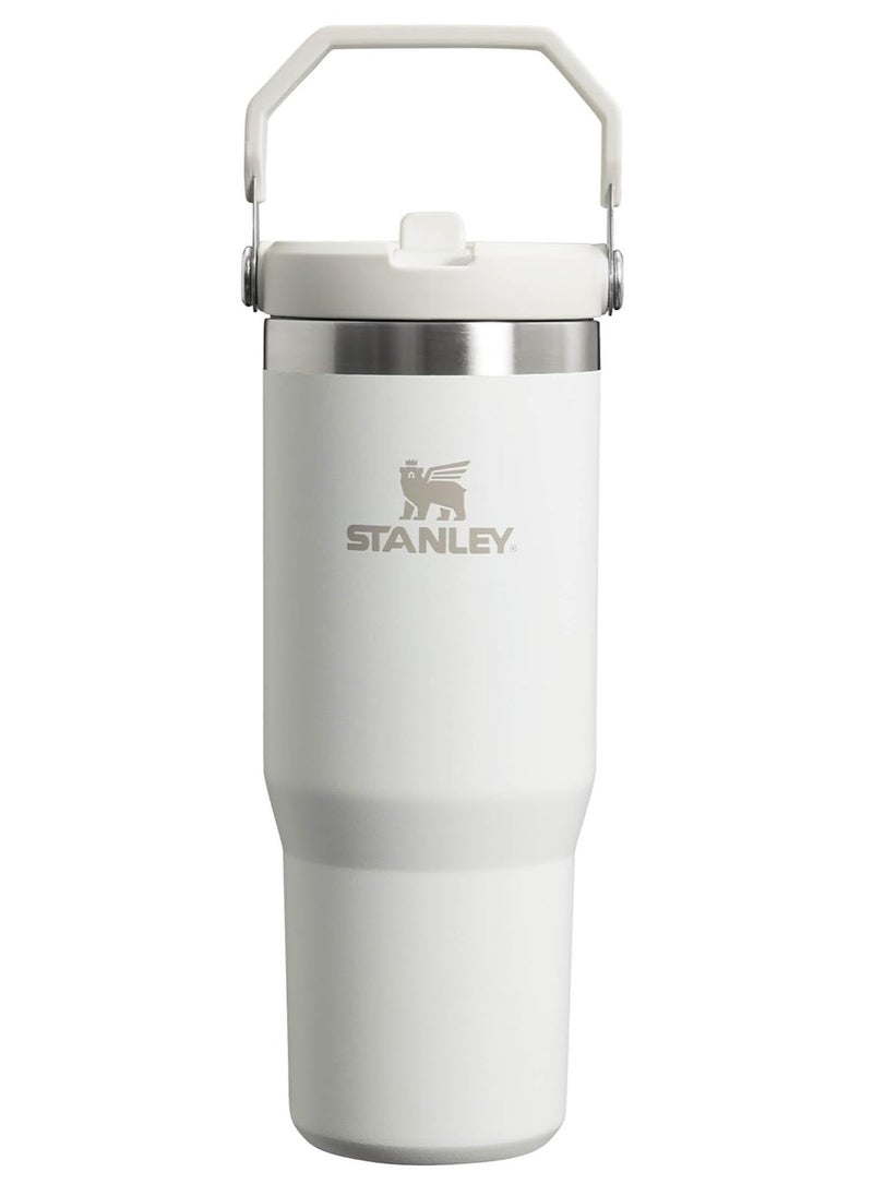 Stanley IceFlow Flip Straw Water Bottle With Straw 0.88L - Keeps Cold for 12+ Hours - Leakproof - Stainless Steel Water Bottle - BPA Free Travel Mug - Easy to Carry - Dishwasher Safe - Frost