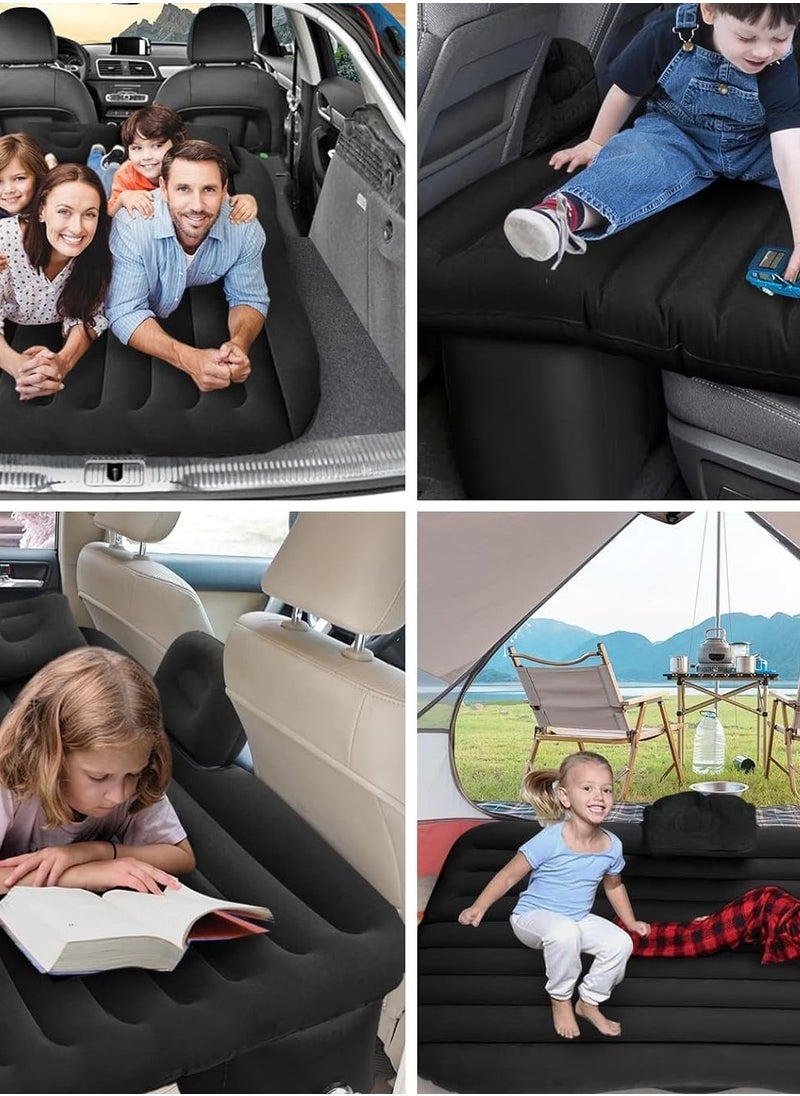 Generic - Huake Car Inflatable Mattress, Folding Car Bed, Travel Inflatable Back Seat Air Bed Cushion, Portable Camping Universal Suv Extended Air Sleeping Couch With Air Pillows - Image 1