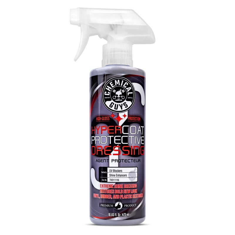 Chemical Guys TVD11116 G6 HyperCoat High Gloss Coating Protectant Sprayable Dressing Works on Vinyl Rubber Plastic Tires and Trim Safe for Cars Trucks Motorcycles RVs  More 16 fl oz