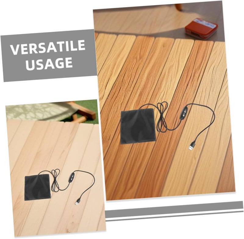 وسادة تدفئة USB من Abaodam للحيوانات الصغيرة، لعزل الشتاء، مناسبة للهامسترات والأرانب والسناجب والزواحف، بطانية تدفئة كهربائية للراحة والدفء داخل الأقفاص - Image 3