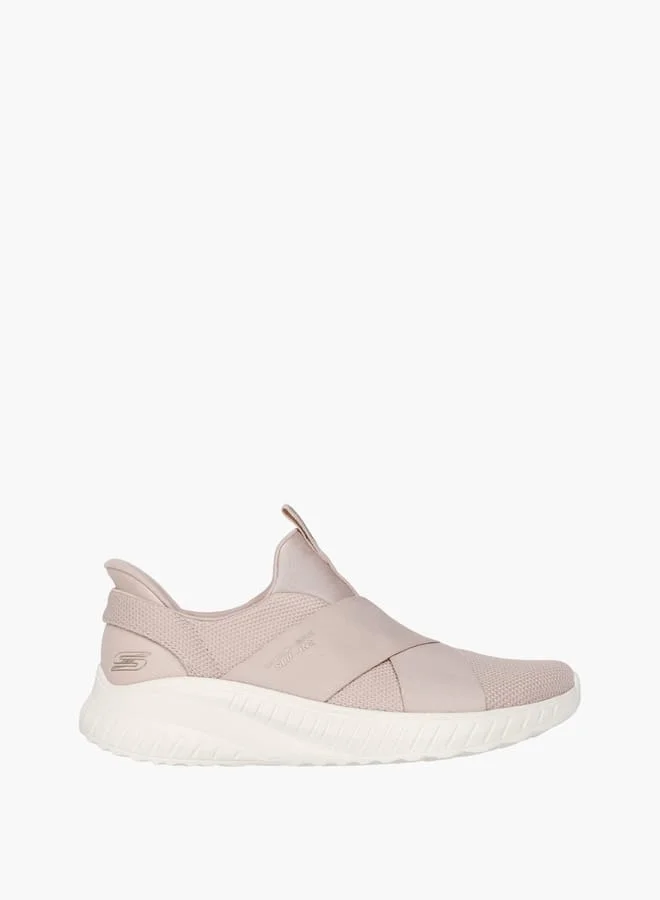 سكيتشرز Women's Cross Strap Slip-On Sports Shoes - Bobs Squad Chaos