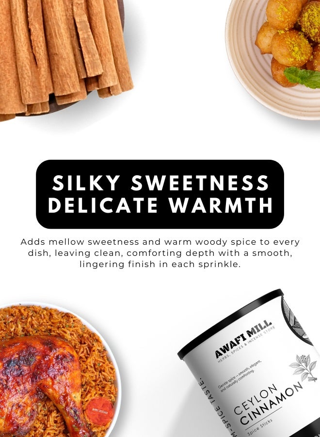 أباميك أعواد قرفة سيلانية من أوافي ميل (أعواد قرفة حقيقية) | قرفة حلوة بنكهة الحمضيات الرقيقة للشاي والحلويات والمشروبات الساخنة والكاري الخفيف - 100 غرام | 3.5 أونصة - Image 4