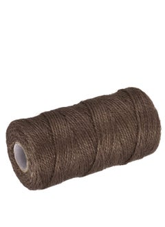 Generic 3 Layers Dyed Cotton Rope for Macrame and Gift Wrapping 250g (Brown)  - Image 1