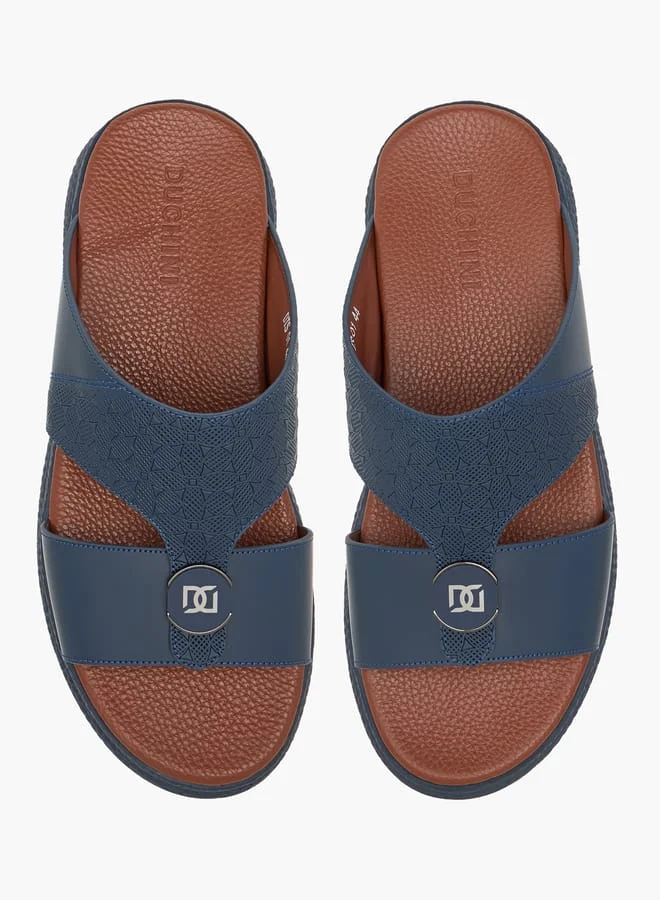 DUCHINI Men's Textured Slip-On Arabic Sandals Ramadan Collection