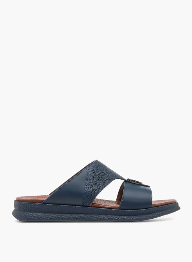 DUCHINI Men's Textured Slip-On Arabic Sandals Ramadan Collection