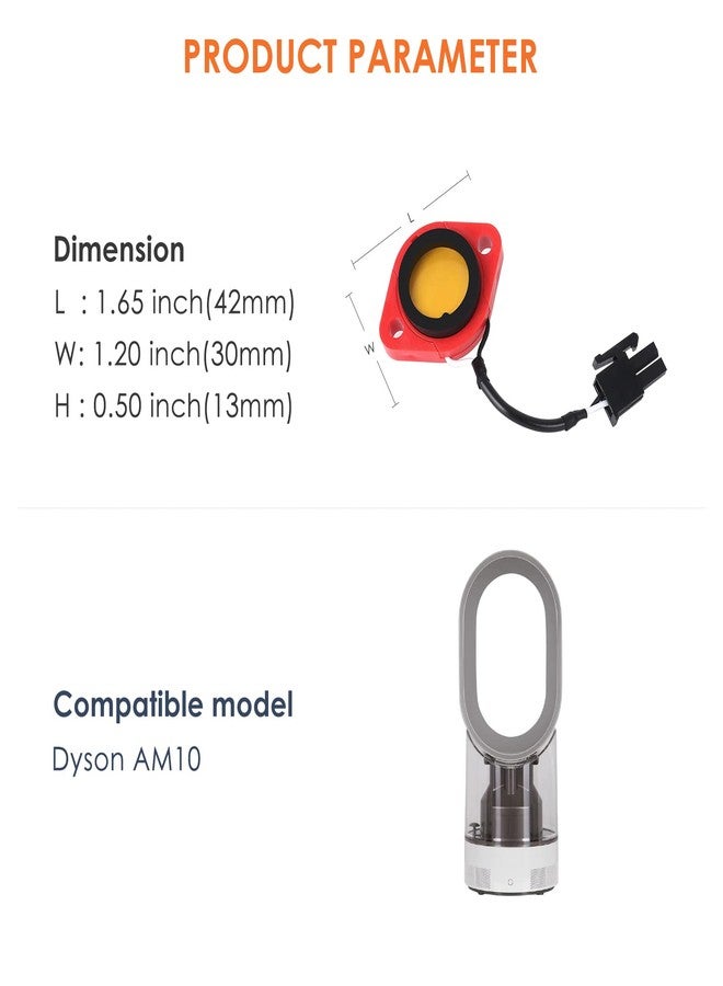Kuflant Upgraded Piezo Replacement for Dyson AM10 Humidifier Replacement Parts Humidify Accessories Black - Image 4