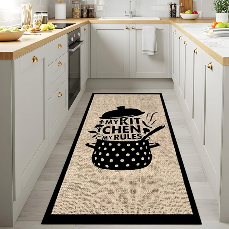 Bosat- Premium Kitchen Runner | Non Slip | High-Quality Material | Durable, Stylish - Perfect for Living Room, Dining Room, Hallway, Living Room, Dining Room 100 X 200 CM -Bosat-14
