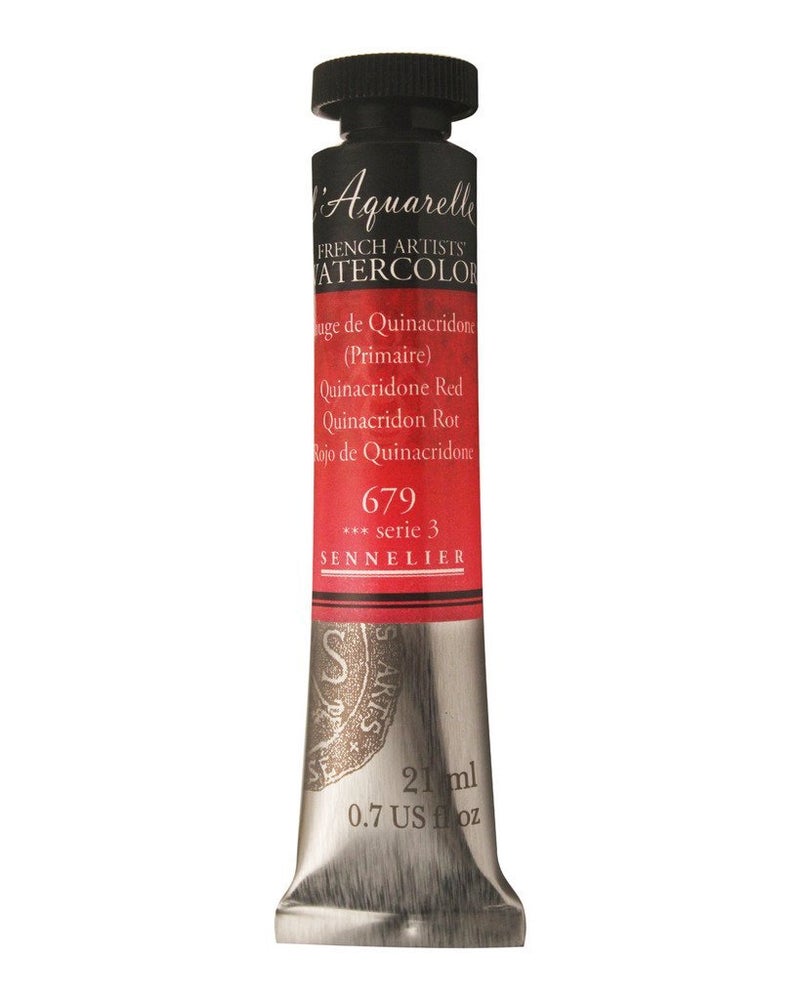 Sennelier lAquarelle French Artists Watercolour 21 ML Reds (Quinacridone Red) - Image 5