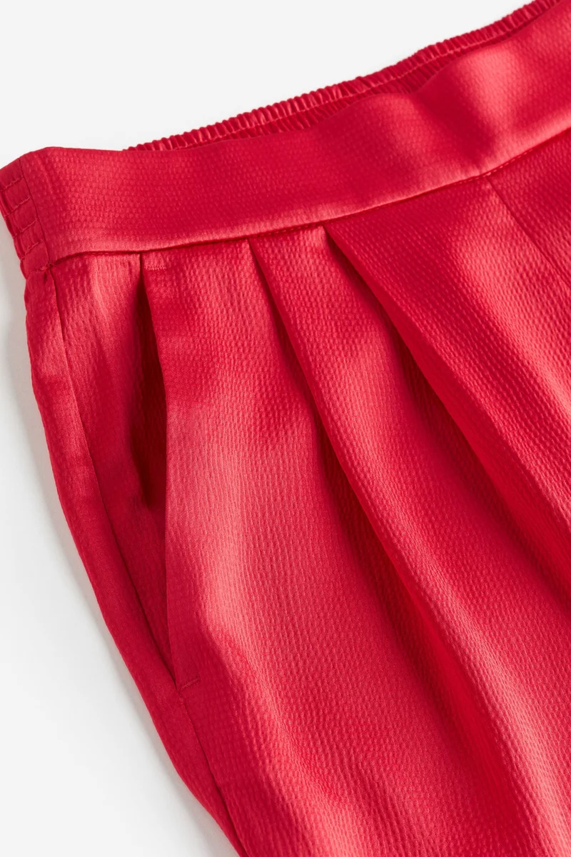 H&M Wide satin trousers