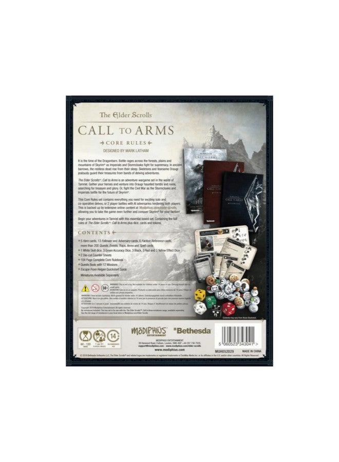Modiphius Modiphius Entertainment Elder Scrolls Call to Arms - Core Box RPG for Adults, Family and Kids 13 Years Old and Up (Licensed RPG) - Image 3