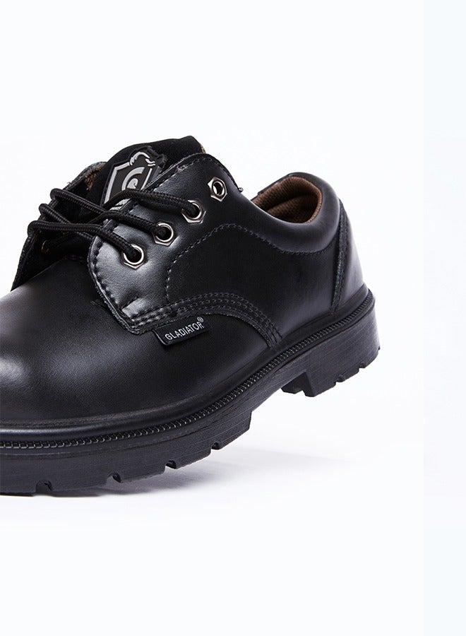 Gladiator 4002 Men’s Steel Toe Leather Safety Shoes, Black, S3 SRC, Low Ankle, Lace-Up - Image 5