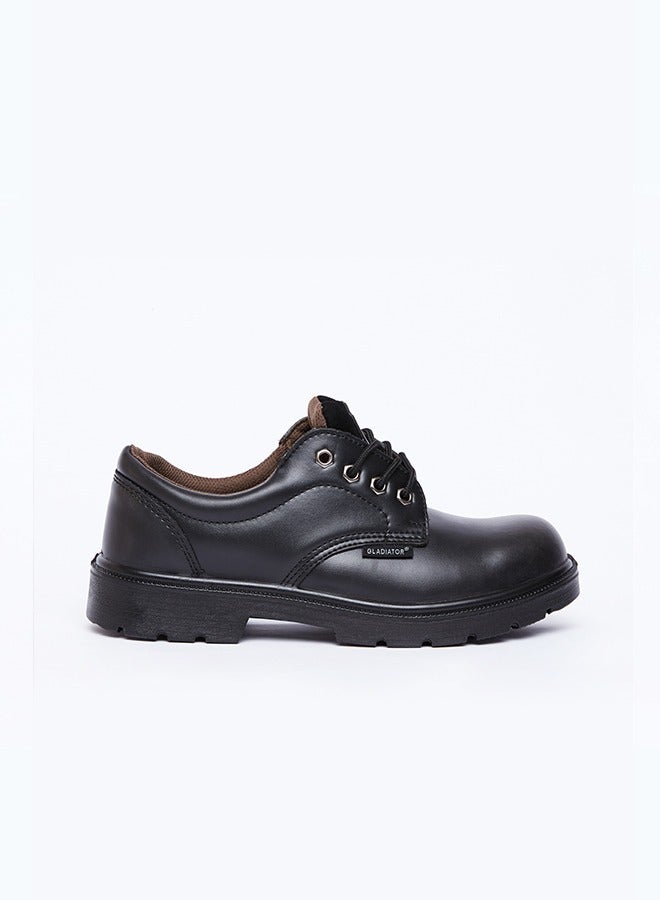 Gladiator 4002 Men’s Steel Toe Leather Safety Shoes, Black, S3 SRC, Low Ankle, Lace-Up - Image 2