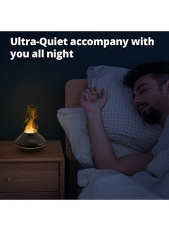 Arabest Essential Oil Diffuser, Aromatherapy Fragrant Diffuser Flame Aroma Infuser for Essential Oils Cool Mist Humidifier 7 Colorful Lights 130ML  - Image 4