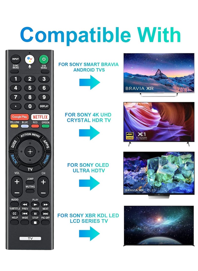 ELTRAZONE Replacement Remote for Sony Bravia TV with Voice Control, Compatible with Sony RMF-TX300U 4K Smart HDTV Models XBR-49X800E, XBR-55X800E, XBR-55X850D, XBR-65X850E, XBR-85X850D, XBR-43X800E, XBR-65X930D, XBR-75X850E, XBR-75X940D - Image 4