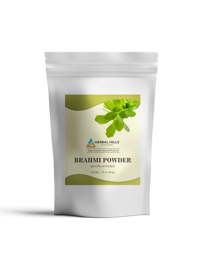 HERBAL HILLS HERBAL HILLS Brahmi Powder Bacopa Monnieri Hair Care 454 GMS | 16 oz Pack of 1  - Image 1