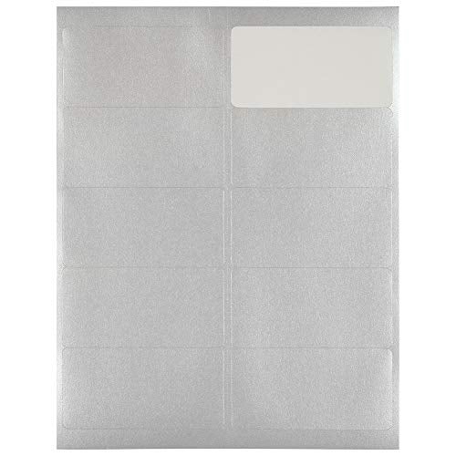 JAM PAPER Shipping Address Labels - Standard Mailing - 2 x 4 - Silver Metallic - 120/Pack - Image 5