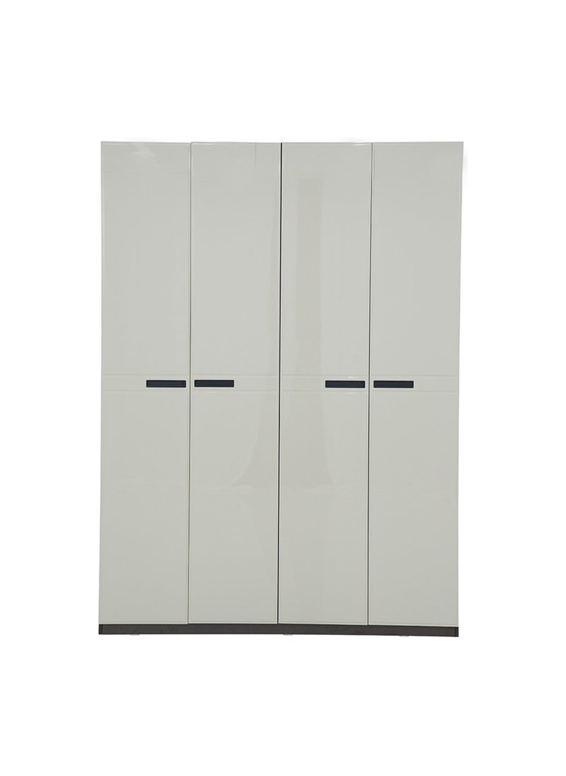 ROYALOAK Royaloak Houston 4 Door Wardrobe – Modern MDF Cupboard with High-Gloss Finish, Durable Freestanding Storage Cabinet for Bedroom  - Image 2