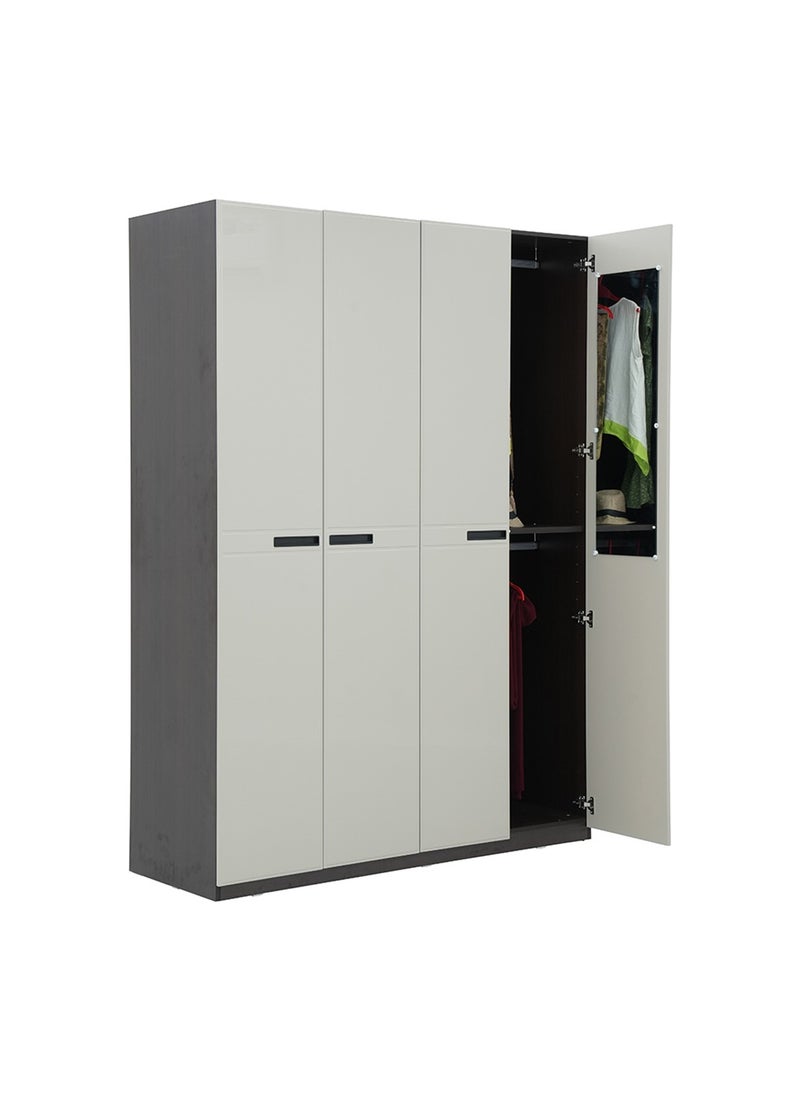 ROYALOAK Royaloak Houston 4 Door Wardrobe – Modern MDF Cupboard with High-Gloss Finish, Durable Freestanding Storage Cabinet for Bedroom  - Image 4