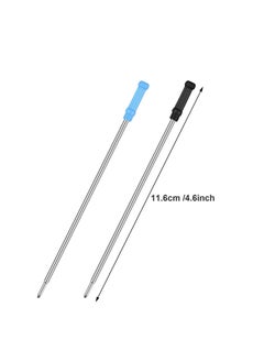 Y&D 36 Pieces Ballpoint Pen Refills Replaceable Compatible with Cross 1.0 mm 4.5 Inch Smooth Writing Quick Drying Refill Black and Blue  - Image 2