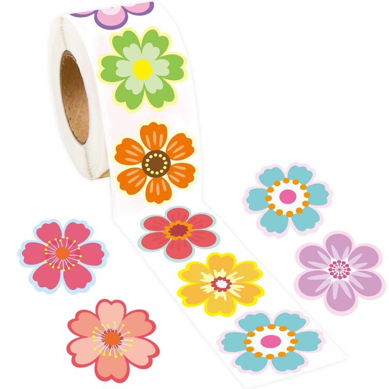 ceiba tree 500Pcs Cute Classic Cartoon Stickers 1 Inch Labels with 8 Patterns Movie Decals Rolls Self Adhesive Seals for Scrapbooking Cards EnvelopesGifts for Kids Teens for Birthday Party Decor Supply Reward - Image 1