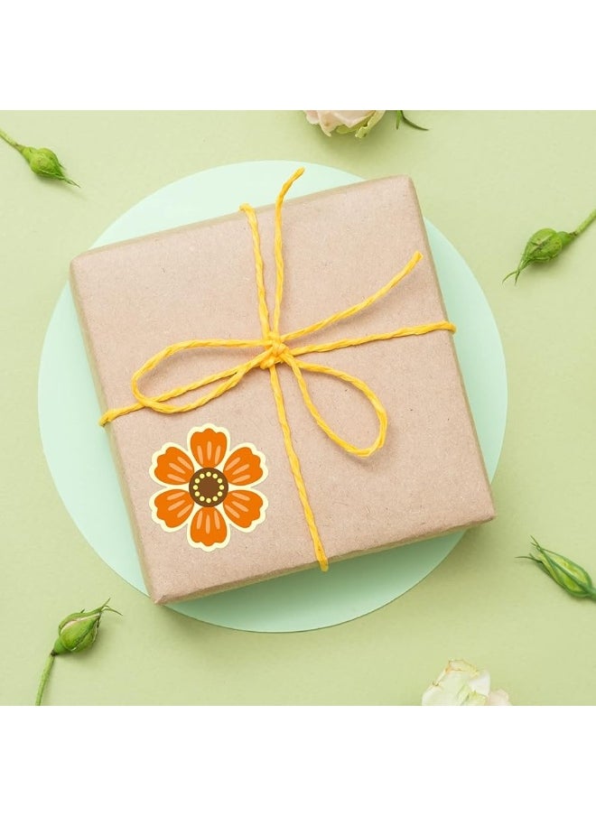 ceiba tree - 500pcs Flower Stickers for Kids Summer Roll Sticker for Envelopes Cards Party Supply Decoration - Image 1