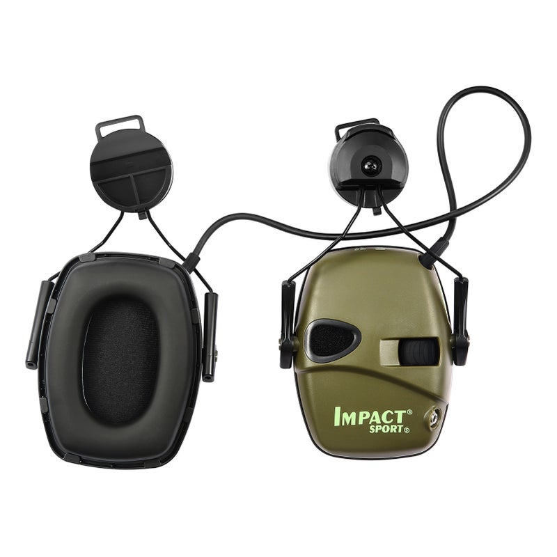 Electronic Shooting Headset Helmet Mounted Version Hunting Pickup and Noise Reduction Tactical Headset Hearing Protection Earmuff - Image 1