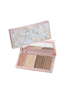 Flower Knows Butterfly Cloud Collar Embossed Highlight & Contour & Bronzer Palette-01 Leaf Shadow  - Image 1