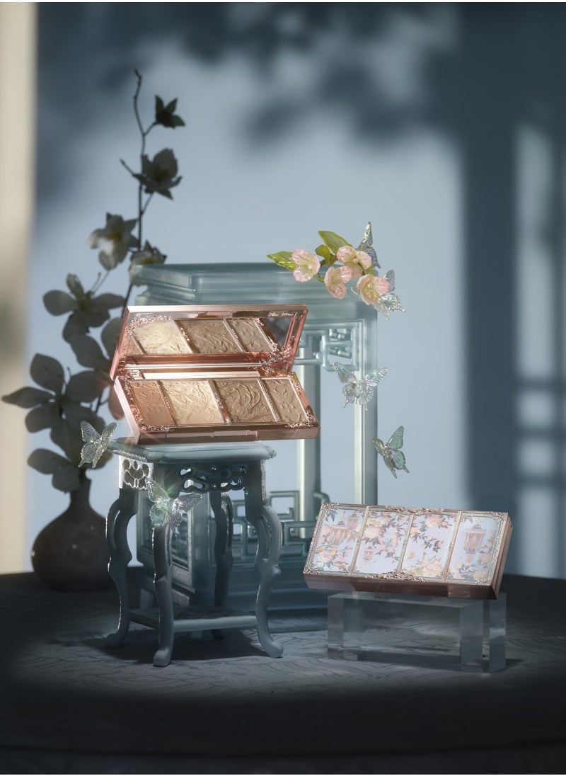Flower Knows - Butterfly Cloud Collar Embossed Highlight & Contour & Bronzer Palette-01 Leaf Shadow - Image 1