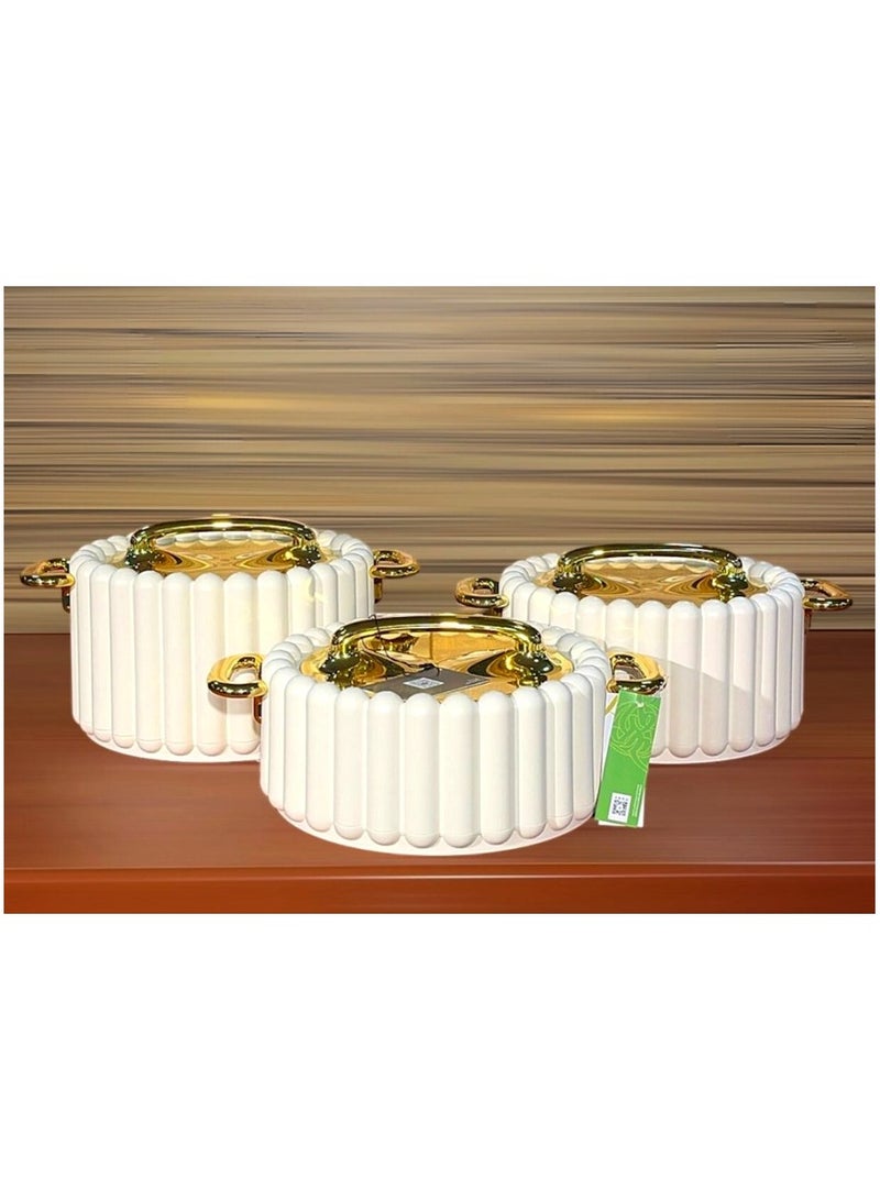 A set of Luxury Food Containers Consisting of 3 pieces, Sizes 1500-2000-2500 - Image 3
