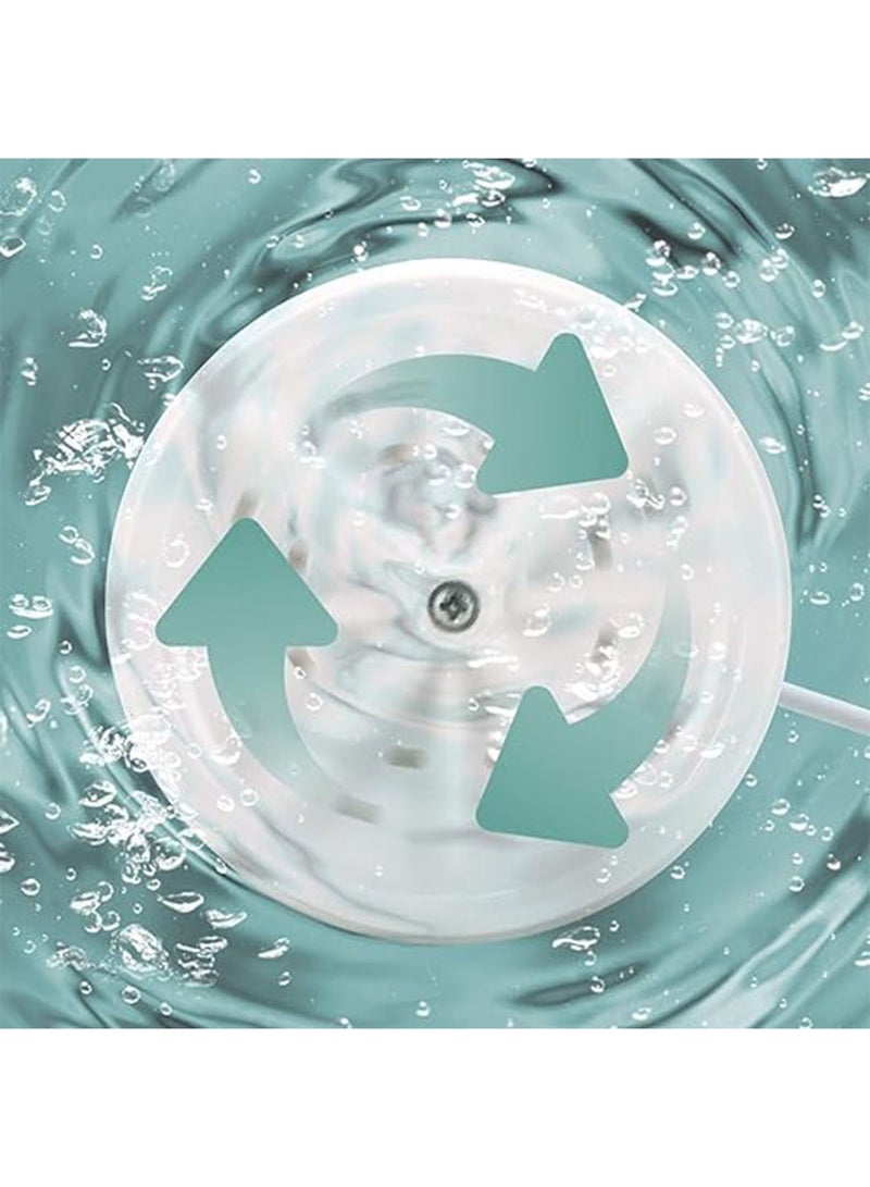 NAFEH Mini Portable Washing Machine, Ultrasonic Turbine Washing, Machine Portable Turbo Washing Machine for Travelling, Turbo Washer for Cleaning Sock, Business Trip, Camping - Image 4