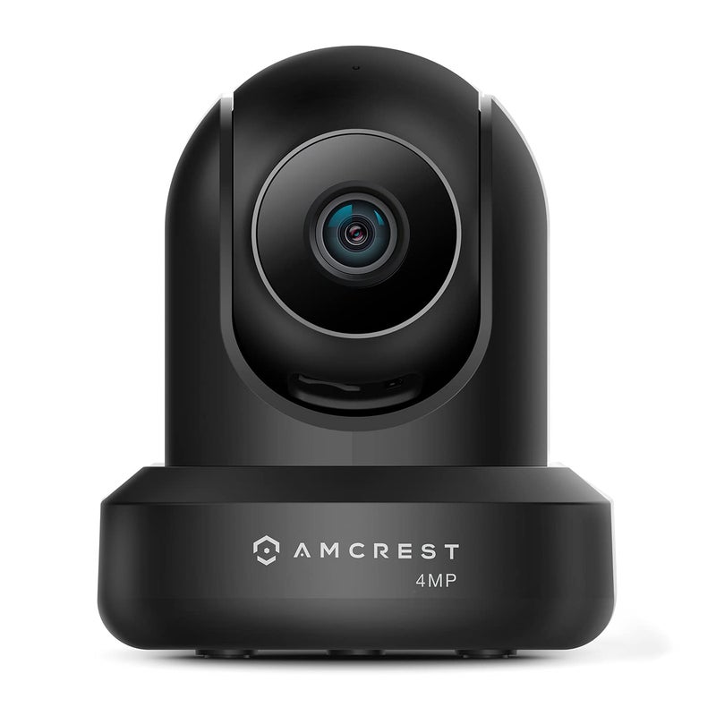 Amcrest 4MP ProHD Indoor WiFi, Security IP Camera with Pan/Tilt, Two-Way Audio, Night Vision, Remote Viewing, 4-Megapixel @30FPS, Wide 90Â° FOV, IP4M-1041B (Black) - Image 1
