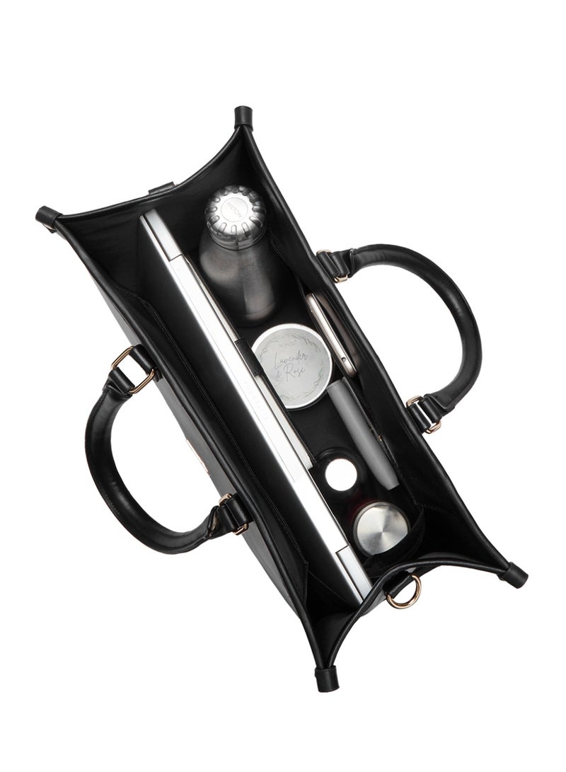 Lavie Signature Women's Madisson Box Tote (BLACK) - Image 3