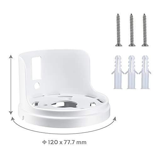 Bangcheer - Cable Organizer for Whole WiFi Booster, Home WiFi Mesh System for Tp Link Deco x20 and x60, Easy-to-Install Wall Mounted Holder for Booster, White, Pack of 2 - Image 2
