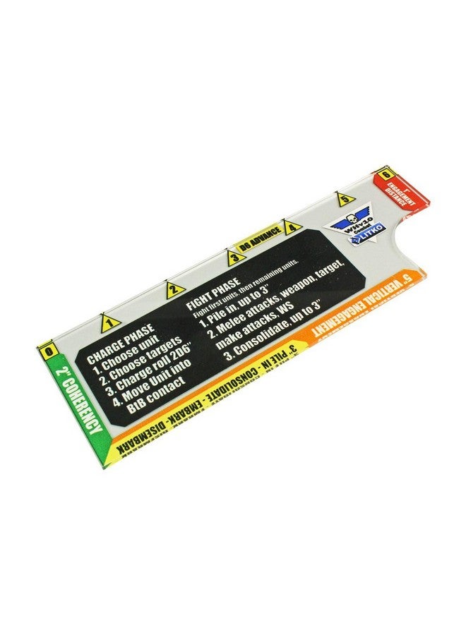 LITKO Gauge Set | Compatible with Warhammer 40K 10th Edition | Movement | Shooting | Fight | Close Combat | WH40K Templates (6-inch Combat Gauge) - Image 1