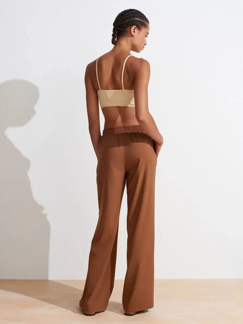 ديلفين Dilvin Women’s Wide-leg Jersey Trousers