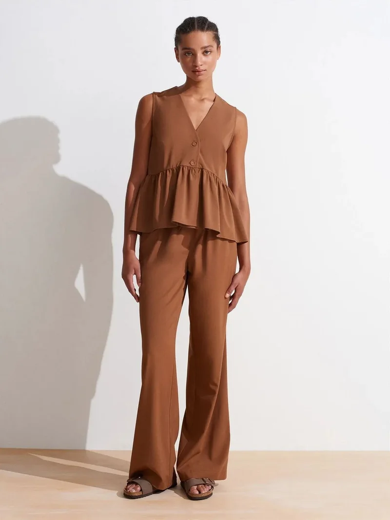 ديلفين Dilvin Women’s Wide-leg Jersey Trousers