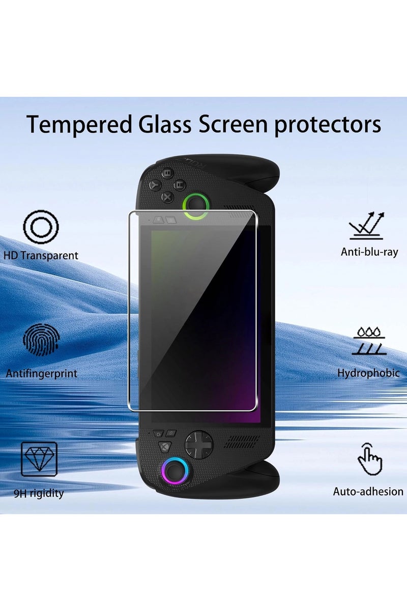 2-pack ROG XBox Ally X tempered glass screen protector, scratch-free, 9H hardness, high-definition screen protector, 0.26 mm ultra-clear, ultra-durable - Image 2