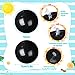 Raiten 12 Pcs Beach Ball Inflatable Beach Balls Large Inflatable Ball Floating Ball for Swimming Pool Party Favors Outdoor Activities Summer Birthday Party Supplies Black12 Inch - Image 2