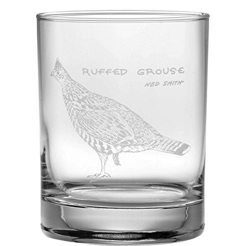 Culver Ned Smith Upland Gamebirds 14-Ounce (DOF) Double Old Fashioned Glass Assorted Set of 4 - Image 5