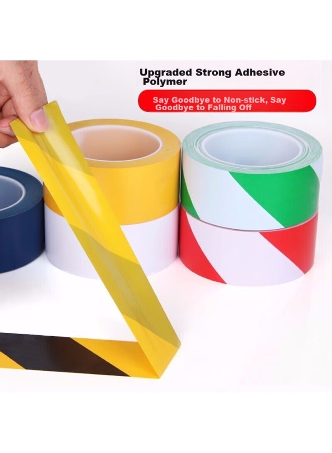 Oumai Yellow Warning Tape, Widened Caution Tape Pvc Zebra Crossing Isolation Warning Sticker, Warehouse Workshop Floor 5s Positioning Line Tape, Yellow 10cm*18m 1 Roll - Image 3