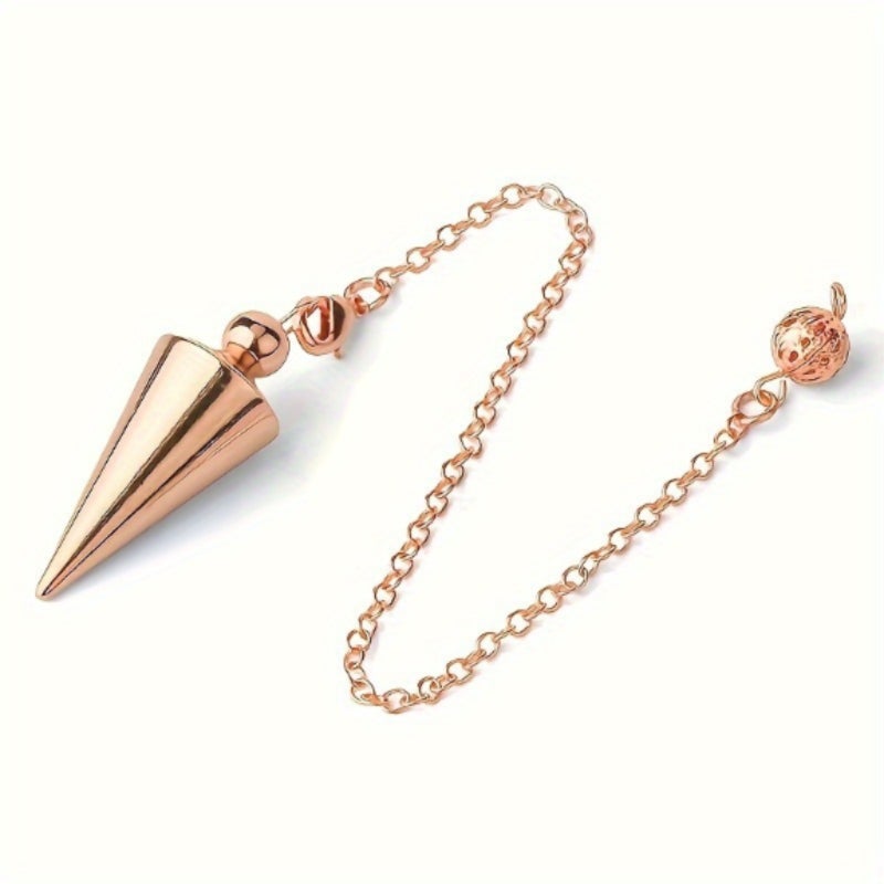 Alloy cone Gyro Gravity jewelry concentrated spirit pendant  Rose Gold - Image 1